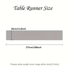 Balinese Pleated Table Runner Solid Table Cover