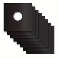 8pcs Gas Stove Mat 0.2mm High Temp Stability Non-Toxic Easy Clean