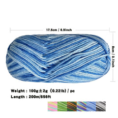 8 ply Soft Wool Yarn 218 Yds 100g Medium Thick Crochet