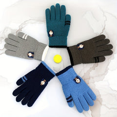 Warm & Thickened Gloves for Kids, Ages 4-8, Winter Boys & Girls