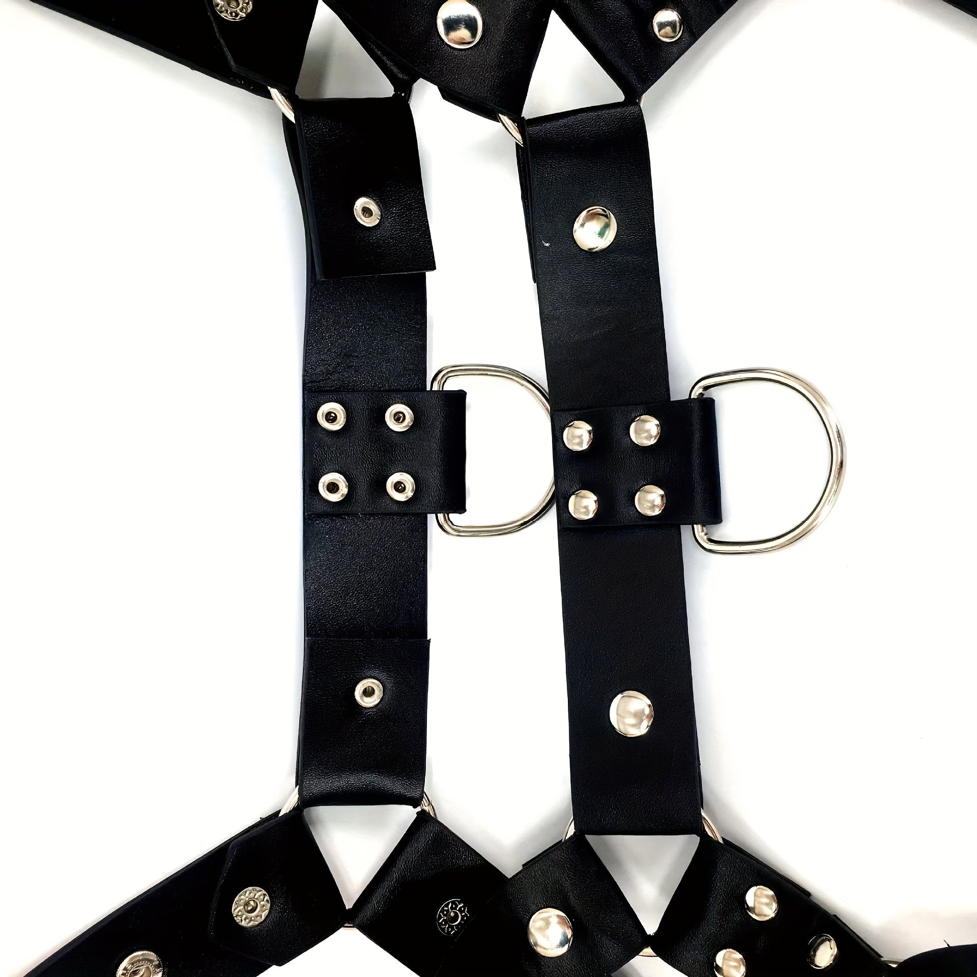 Men's PU Leather Body Strap Dress Up Belt Clothing Hanging Strap