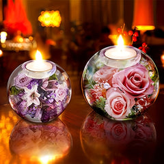 Round Tealight Holder Resin Molds for Weddings DIY Decor
