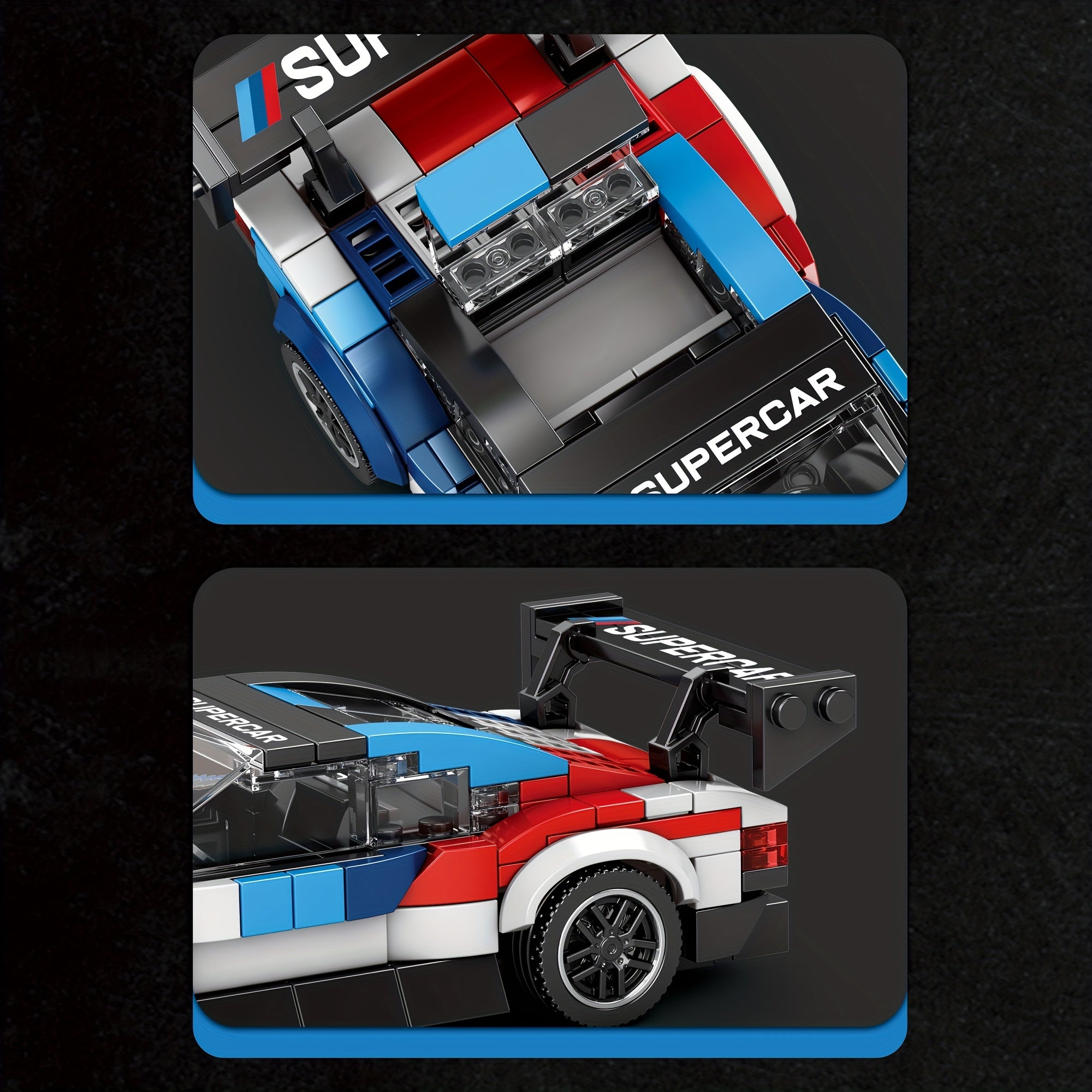 Assembly Racing Car Model Kit Building Block Toy Gift