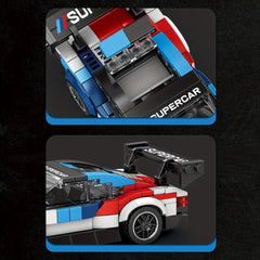 Assembly Racing Car Model Kit Building Block Toy Gift