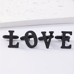 Alloy Cufflinks For Men With Shirts - A-Z English Letters