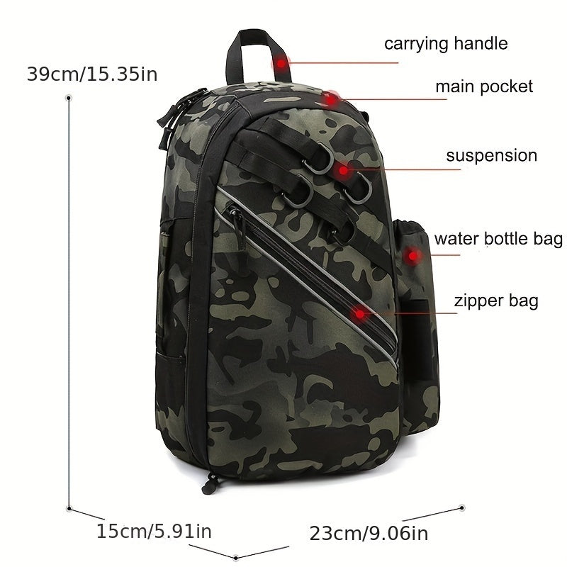 Waterproof Fishing Tackle Storage Bag Sling Backpack