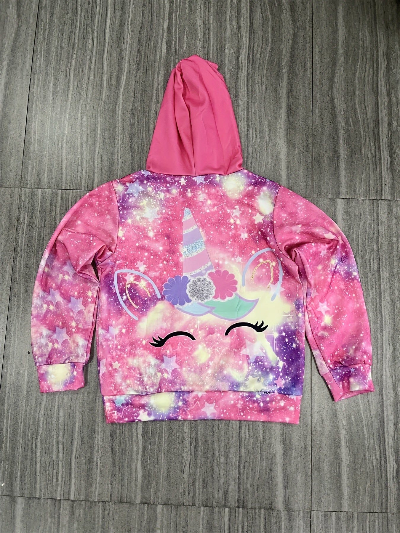 Boys Glitter Star Graphic Hoodie Sweatshirt for Fall