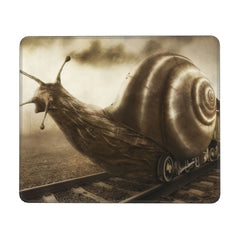 Snail Pattern Square Mouse Pad for Laptops Desktops