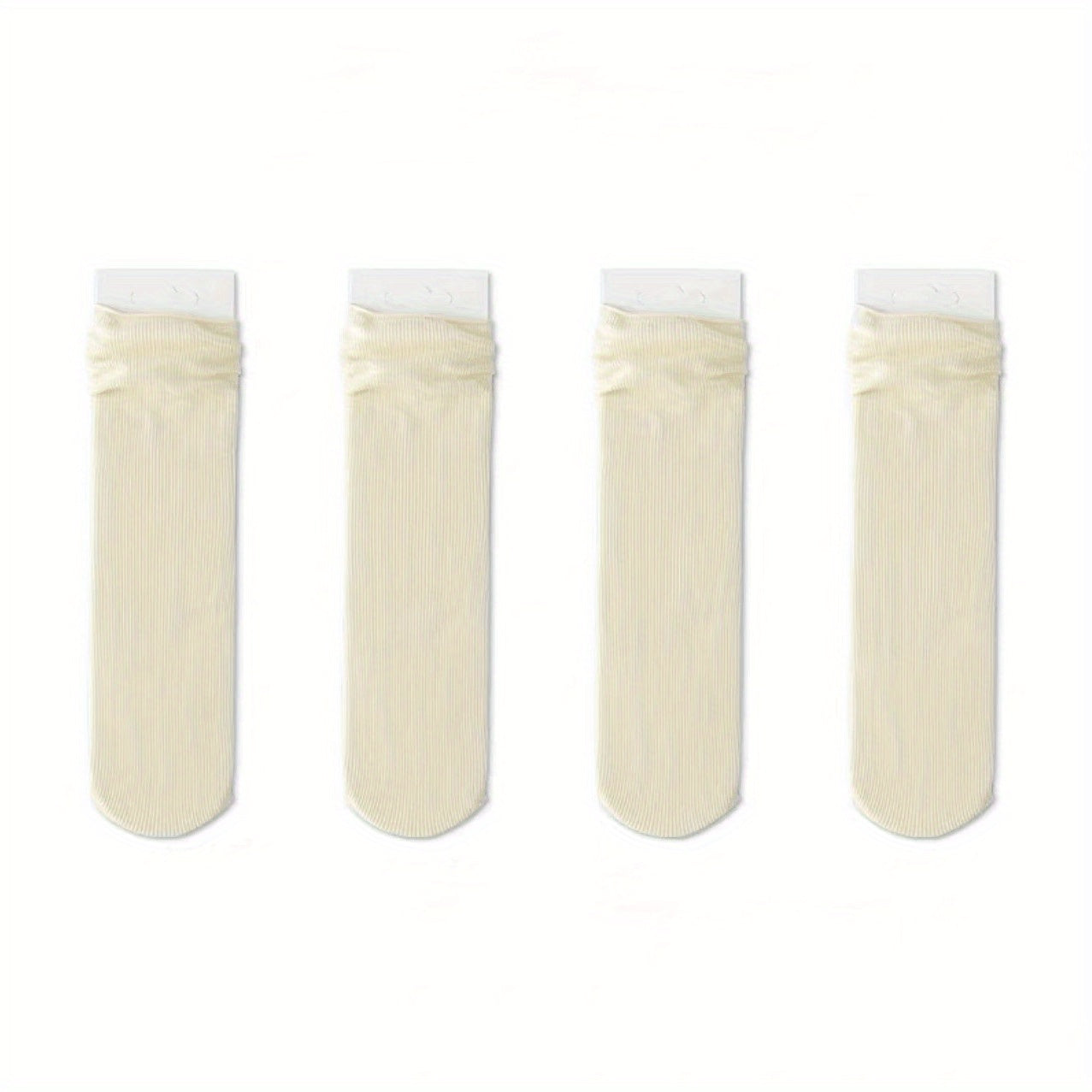 5 Pairs Solid Mid Tube Socks for Women