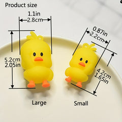 Yellow Duck Key Chain Car Key Chain Cute Duck Pendant Key Ring Gift