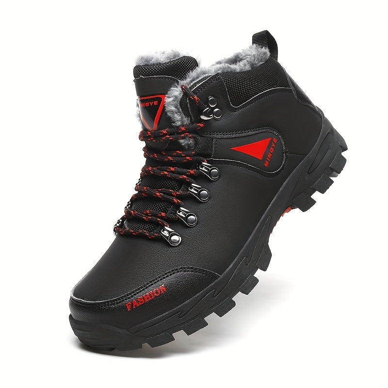 Men's Waterproof Winter Hiking Shoes Anti Slip Warm Boots for Outdoor Sports