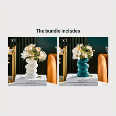 Nordic Style Spiral Vase Creative Flower Arrangement Container