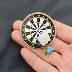 Colorful Dart Dartboard Model for Dollhouse Train Layouts DIY Scenes