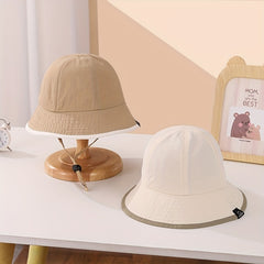 Kids Double-Sided Sunshade Bucket Hat for Outdoor Travel