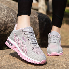 Women's Lace Up Running Shoes with Air Cushion - Outdoor Training Footwear