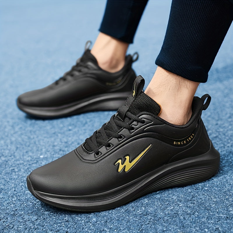 Men's Running Shoes Non Slip Lace Up Soft Sole Sneakers