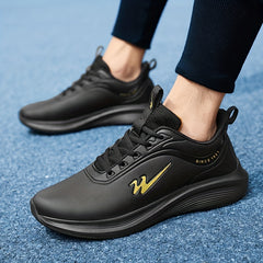 Men's Running Shoes Non Slip Lace Up Soft Sole Sneakers