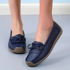 Women's Bowknot Flat Shoes Lightweight Slip On Shoes