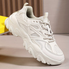 Women's Platform Sports Shoes Mesh Breathable Lace Up Sneakers