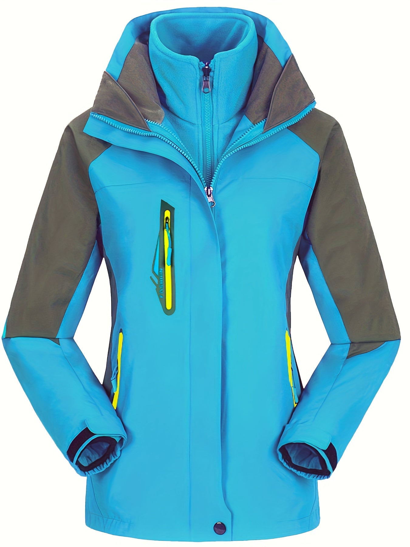 Sporty Ski Jacket Waterproof Windproof Hooded Coat Women's Activewear