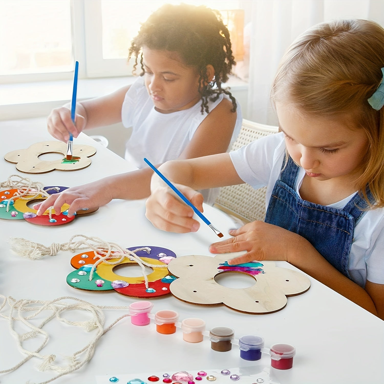 DIY Wooden Paint Kits for Outdoor Bird Feeders - Set of 2