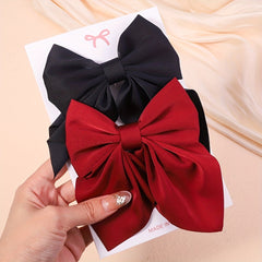 Baby Girls Hair Clips 2pcs Big Bow Headwear Accessories