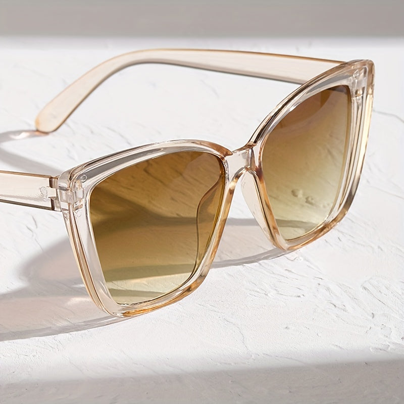 Square Frame Sunglasses Gradient Lens Beach UV400