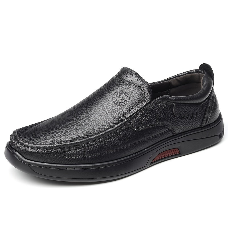 Men's Comfy Moc Toe Loafers Non slip Slip On Shoes