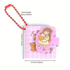 Portable Colorful Page Girl Mini Notebook for Students