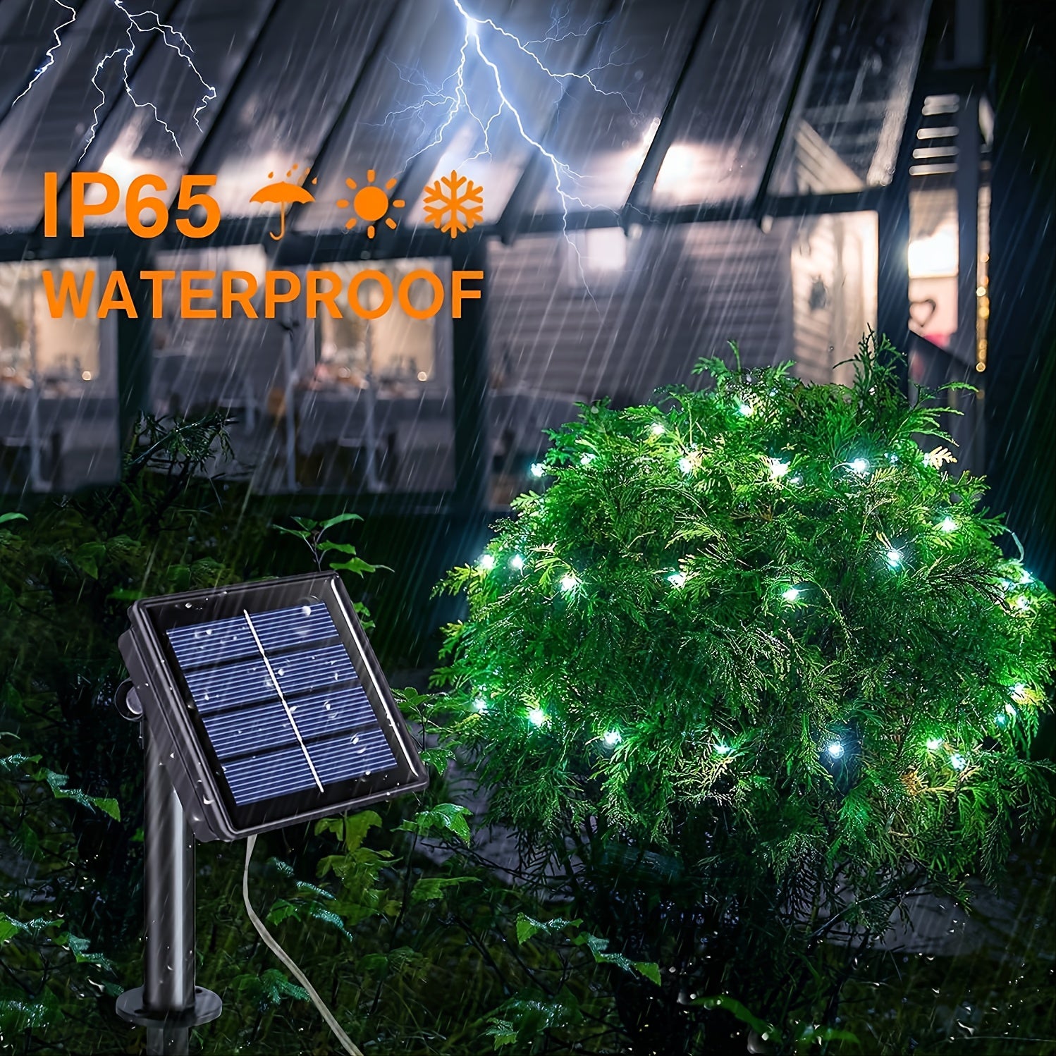 LED Solar Fairy Garland String Lights Waterproof Outdoor Christmas Decor