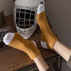 5 Pairs Men's Thin Sweat-Absorbing Anti-Odor Ankle Socks