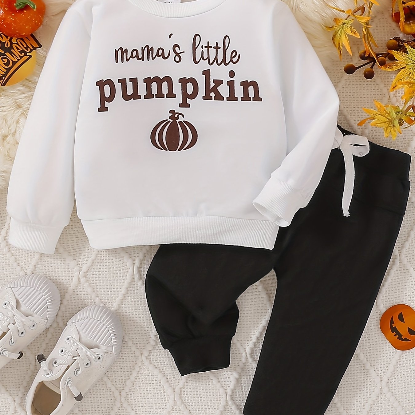 Baby Boy Halloween Costume Pumpkin 2pcs Set