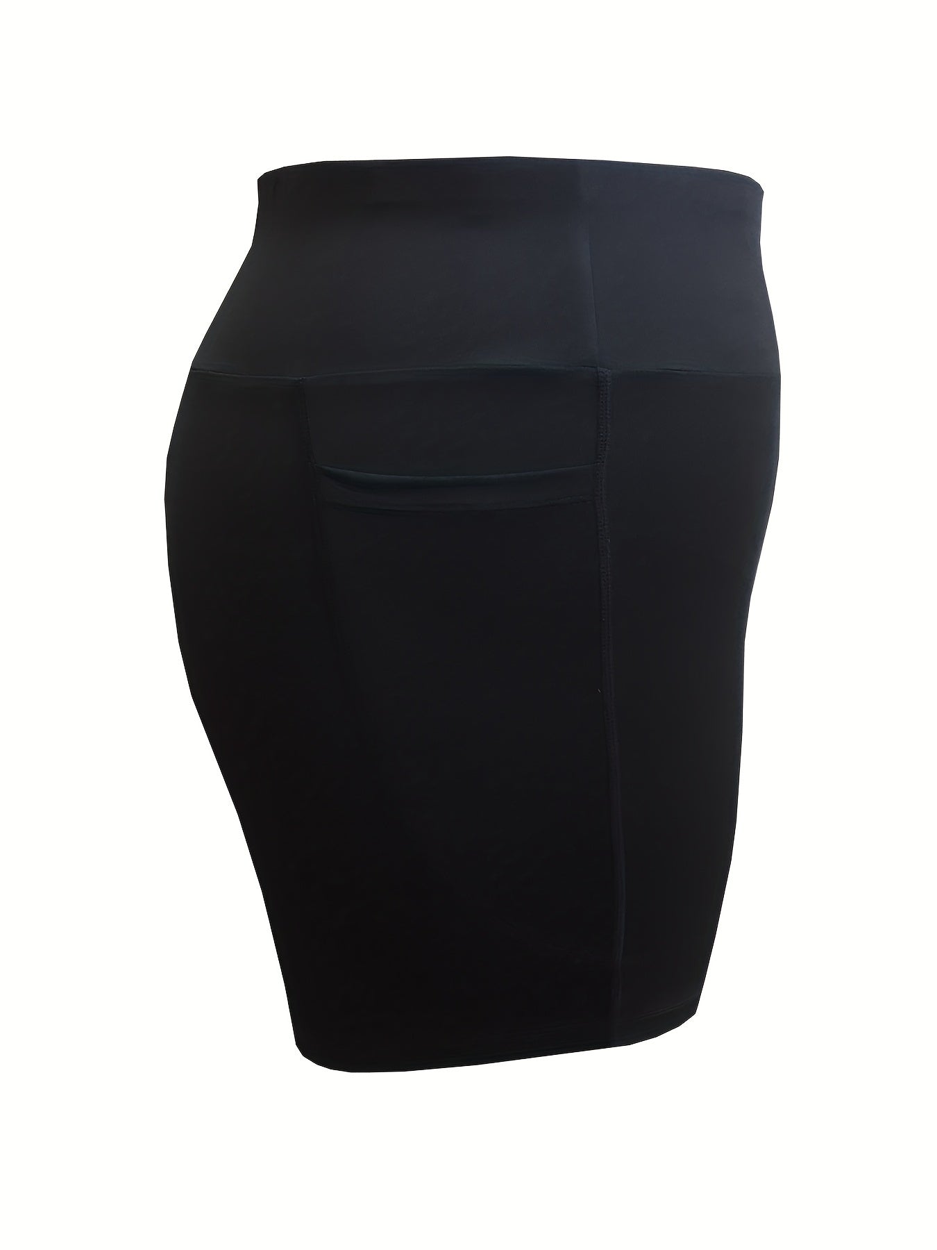 2 Pack Plus Size High Rise Yoga Shorts Set With Phone Pockets
