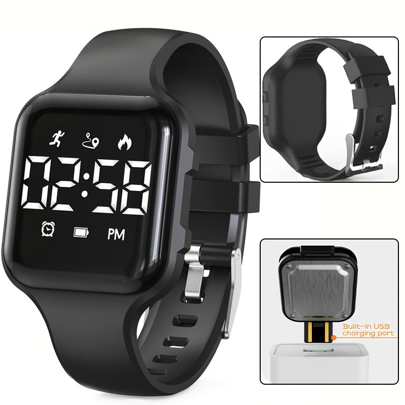 Waterproof Vibrating Alarm Watch 3 Alarm Reminder Watch Potty Training Watch