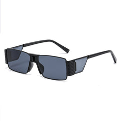 Small Frame Square Sunglasses Black