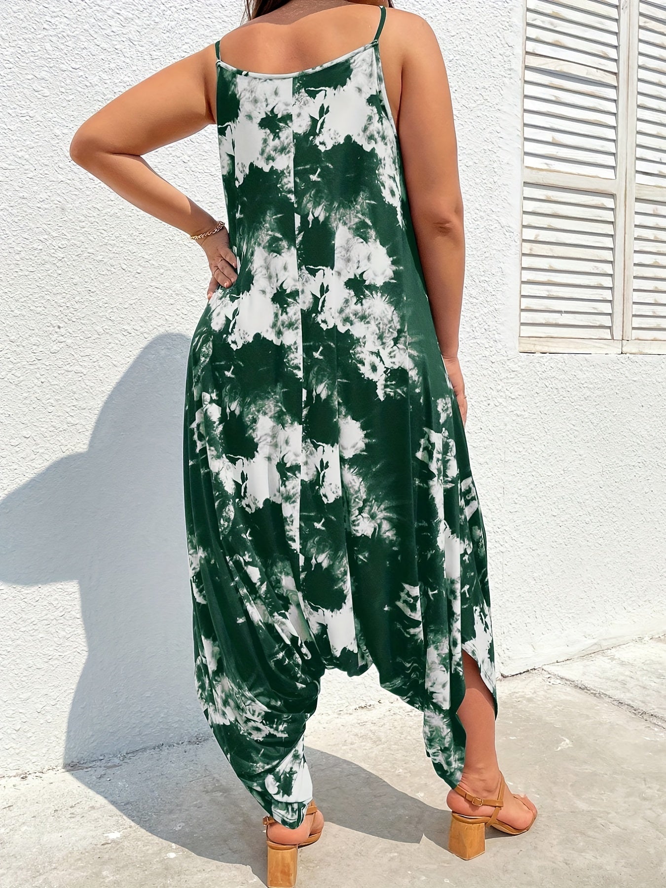 Tie Dye Cami Jumpsuit Medium Stretch