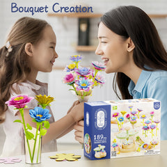 189pcs Creative Building Blocks Flower Arrangement Set