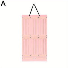Pink Ribbon Bow Headband Organizer Hanging Strap