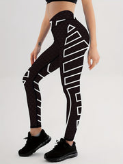 High Waist Printed Yoga Leggings - Stylish and Comfortable Activewear