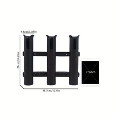 3-Tube Fishing Rod Holder Portable Plastic Rack Fishing Accessories