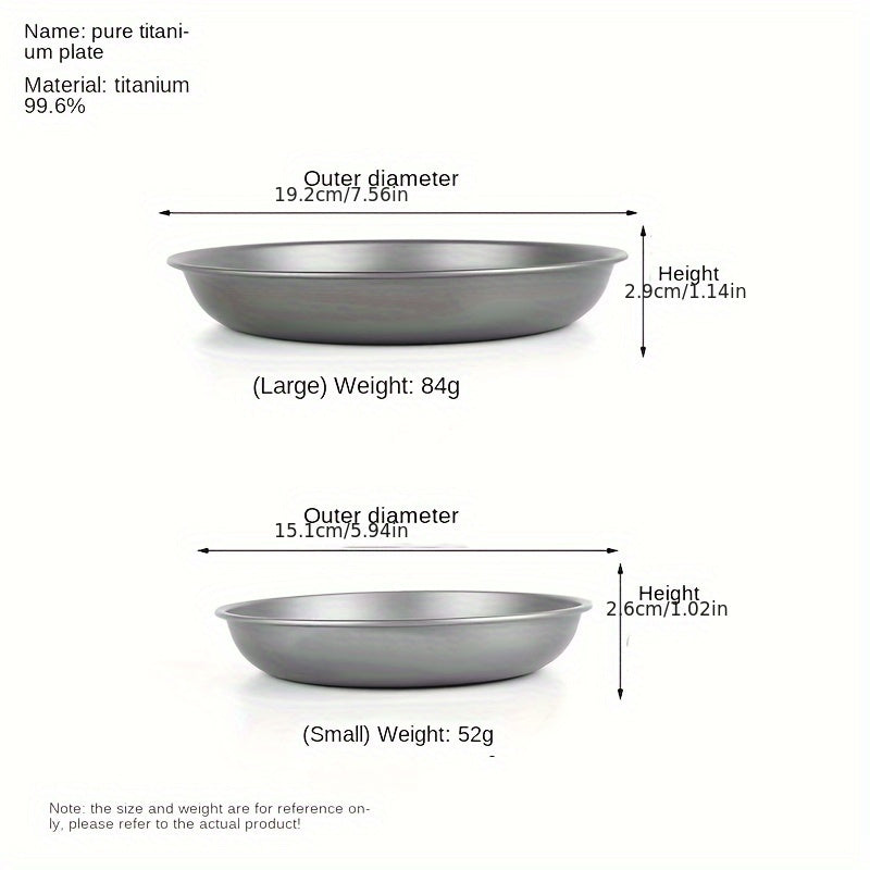 Durable Titanium Plate Antibacterial High Temp Tableware Ramadan Cooking