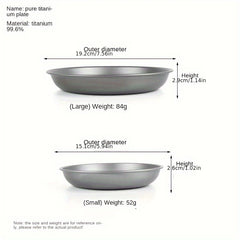 Durable Titanium Plate Antibacterial High Temp Tableware Ramadan Cooking