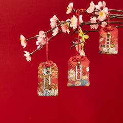 Red Prayer Lucky Bag Children's Schoolbag Pendant