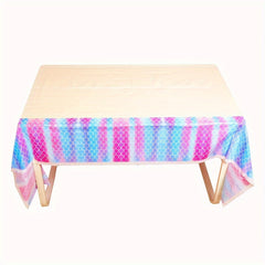 Mermaid Shell Birthday Party Tablecloth - Under The Sea Theme Decoration