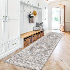 Boho Oriental Hallway Rug Non Slip Washable Stair Carpet