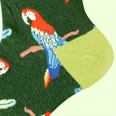 Parrot Pattern Socks & Funny Mid Tube Socks Women's Stockings