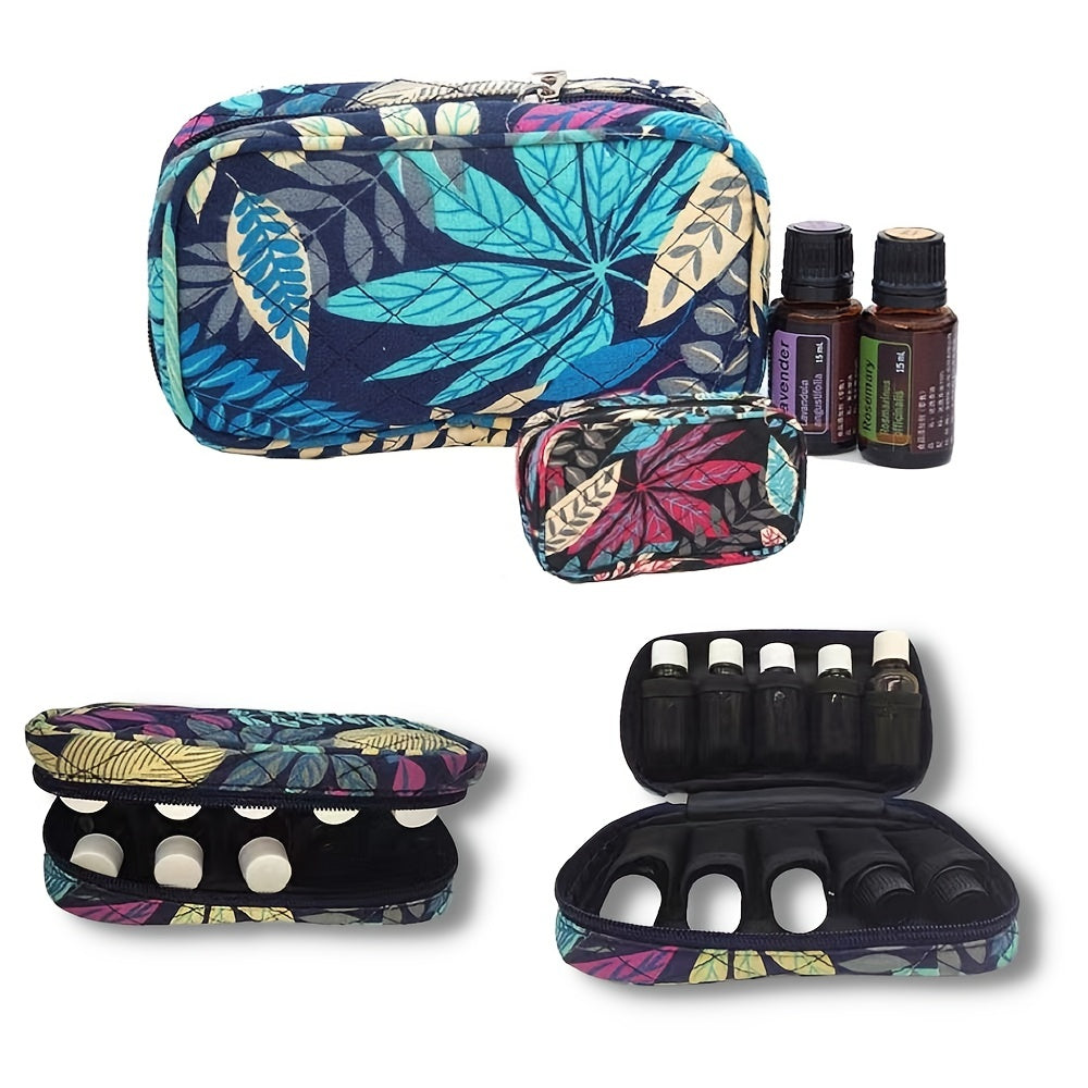 Portable Essential Oils Zipper Pouch for 5-15ml Bottles