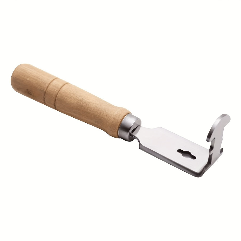Stainless Steel Beehive Frame Shovel with Wood Handle