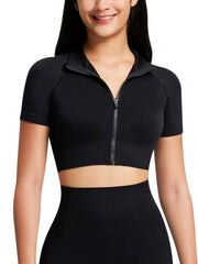 Yoga Workout Set Short Sleeve Top & Slim Fit Flare Pants