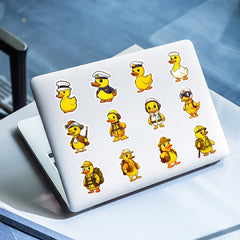 50pcs Yellow Duck Graffiti Stickers for Guitar Skateboard Phone Laptop